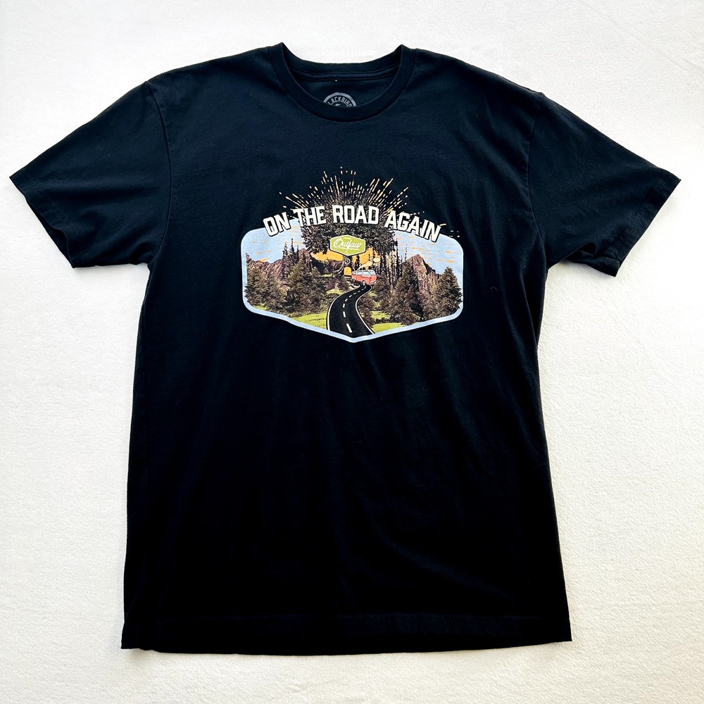 Willie Nelson Shirt Adult Extra Large Black Band Music Concert Tour Rock Mens